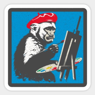 Artist Capuchin Sticker